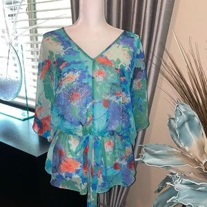 A.N.A. colorful shear blouse